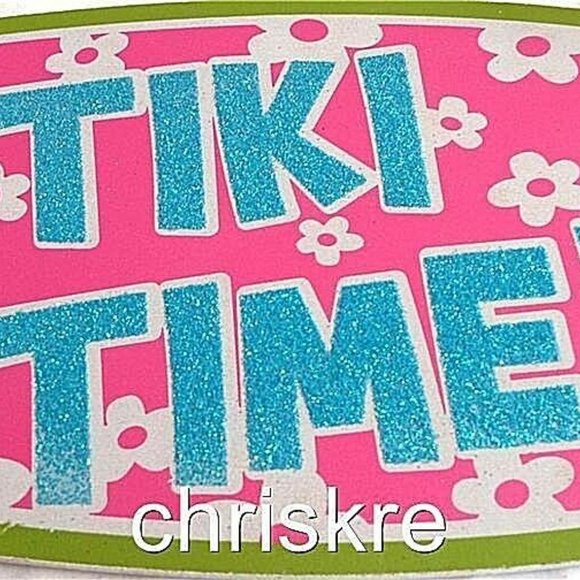 Luau Surf Board Wood Sign Aloha Tiki Time Bar Island Beach Wall Door Decoration - Picture 5 of 8